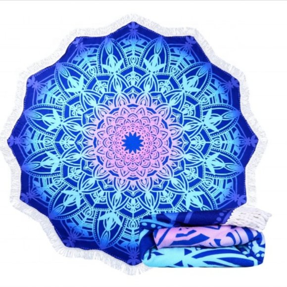 High Quality Round Bohemian Blanket Hippie Indian Throw Blanket Beach Tapestry - Picture 4 of 10